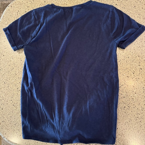 J. Crew Tie-Waisted Pocket Tee in Navy Size XS - Picture 4 of 7